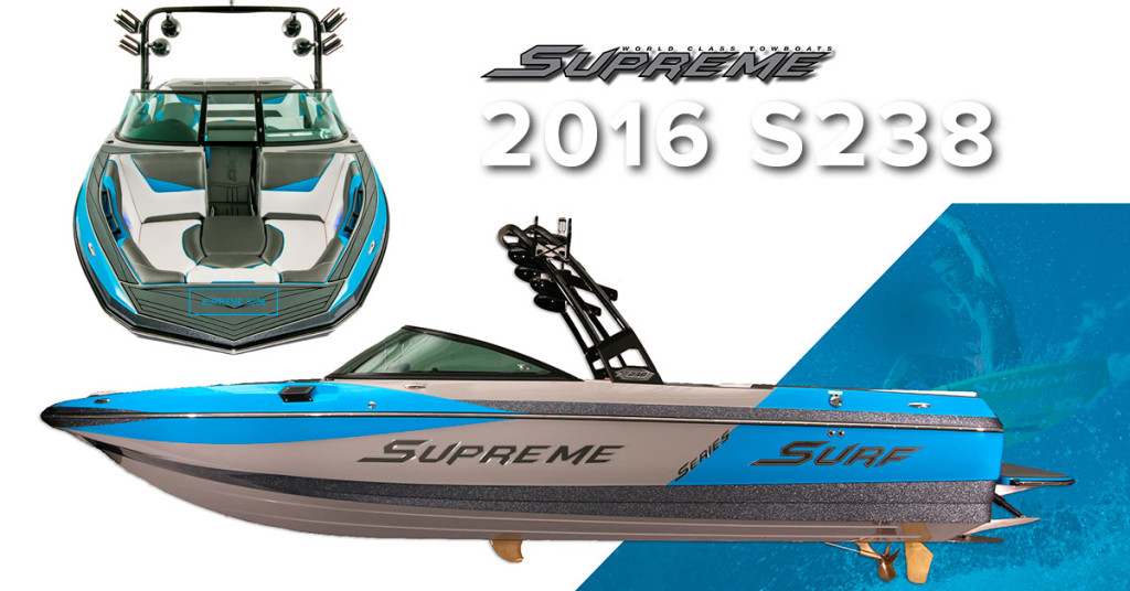 SUPREME BOATS REVEALS THE 2016 S238