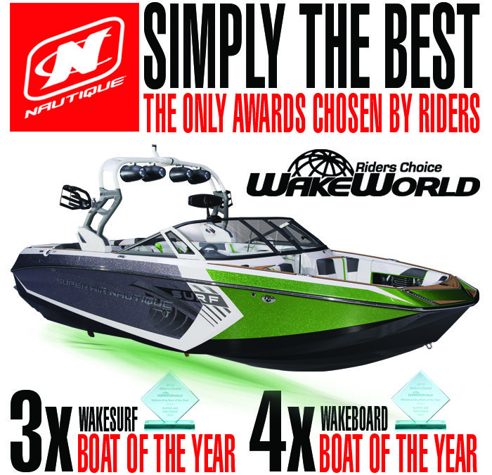 THE SUPER AIR NAUTIQUE G23 WINS 3X WAKESURF AND 4X WAKEBOARD BOAT OF THE YEAR