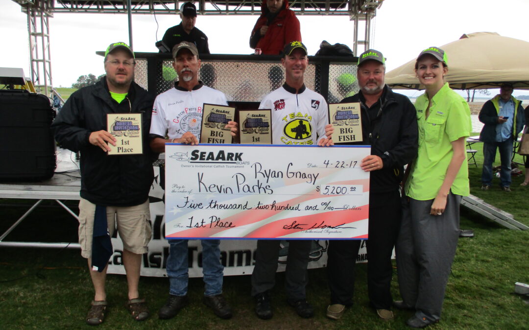 PARKS AND GNAGY WIN BIG AT THE 7th ANNUAL SEAARK BOATS OWNERS INVITATIONAL CATFISH TOURNAMENT