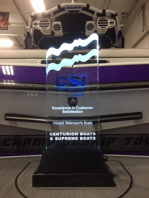 NMMA RECOGNIZES CENTURION & SUPREME BOATS WITH A MARINE INDUSTRY CUSTOMER SATISFACTION INDEX AWARD