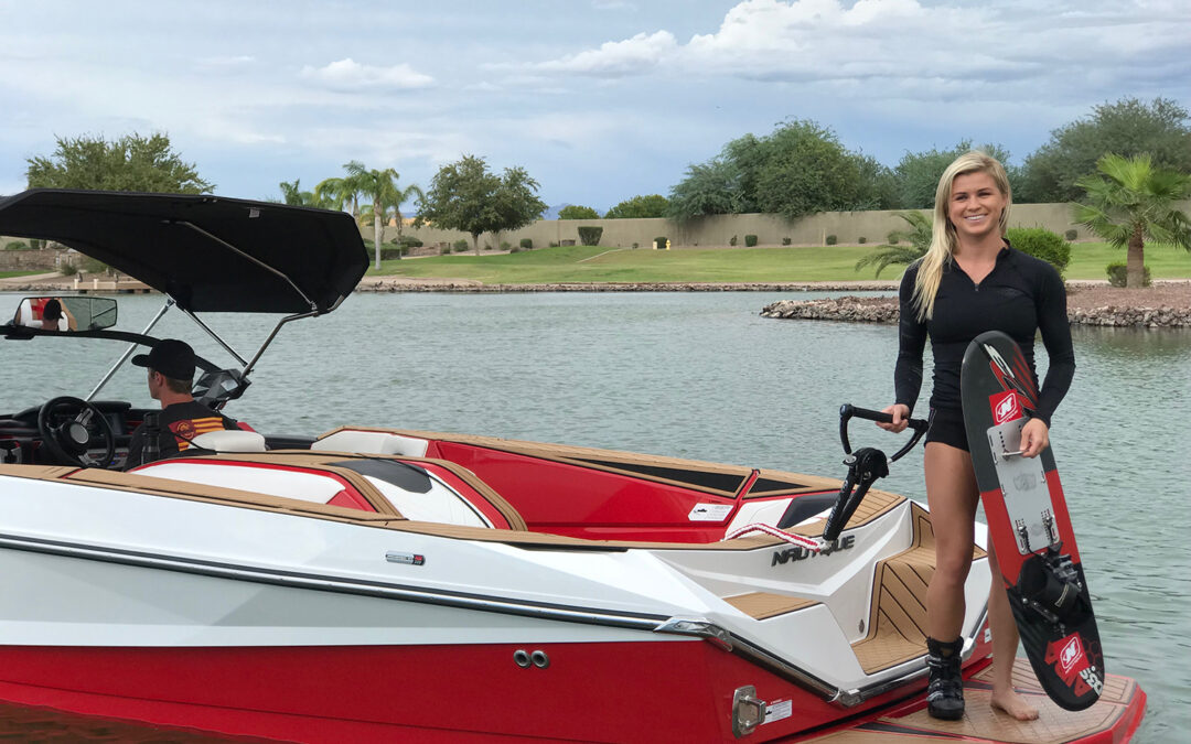 ERIKA LANG BREAKS WORLD RECORD BEHIND THE ALL-NEW SKI NAUTIQUE