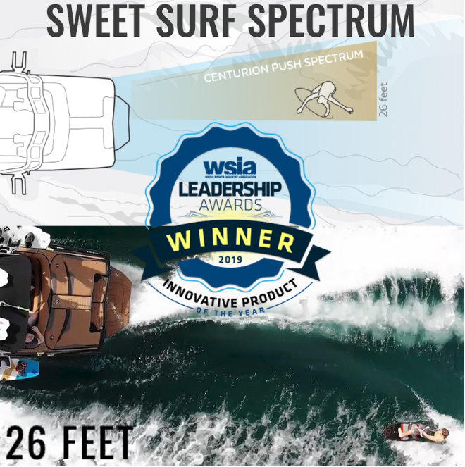 CENTURION WINS WSIA INNOVATION AWARD FOR 26-FT WAVE