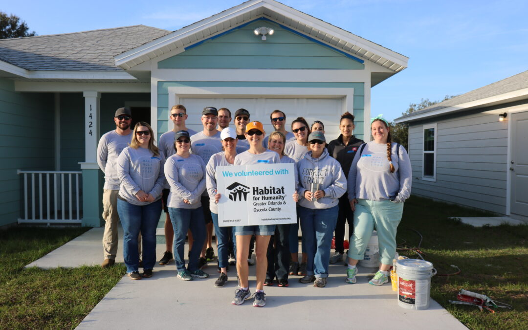 CORRECT CRAFT EMPLOYEES VOLUNTEER WITH HABITAT FOR HUMANITY