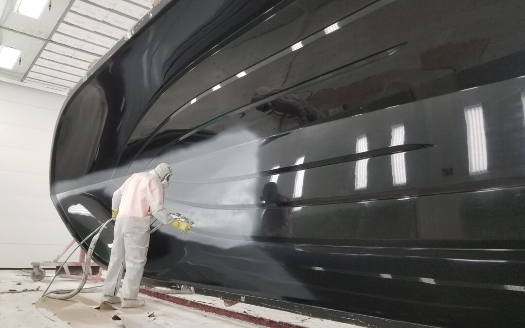 PARKER BOATS ADDS NEW GEL COAT BOOTH TO THE FACTORY