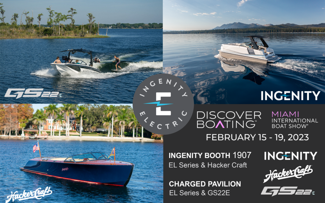 Full Lineup of Ingenity Electric Products Appearing at 2023 Miami International Boat Show