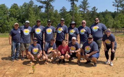PLEASURECRAFT VOLUNTEERS AT THE FUTURE HOME OF SCREAMING EAGLES