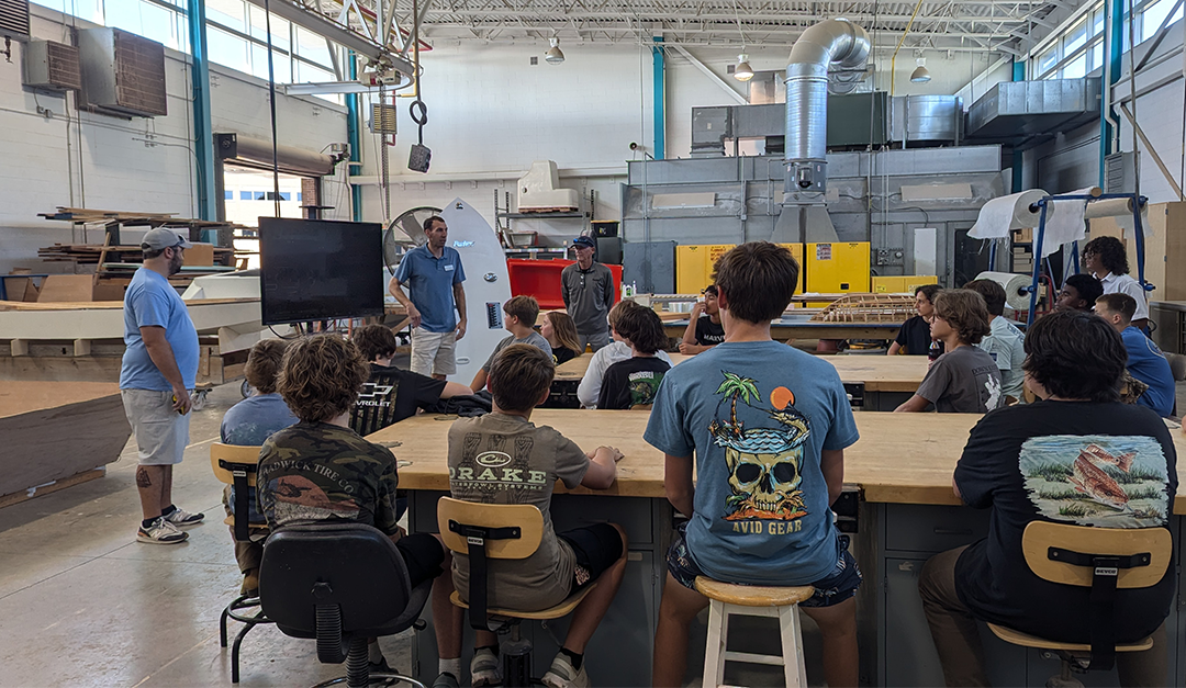 Parker Offshore Partners with Local Schools to Educate and Empower the Next Generation of Boat Builders